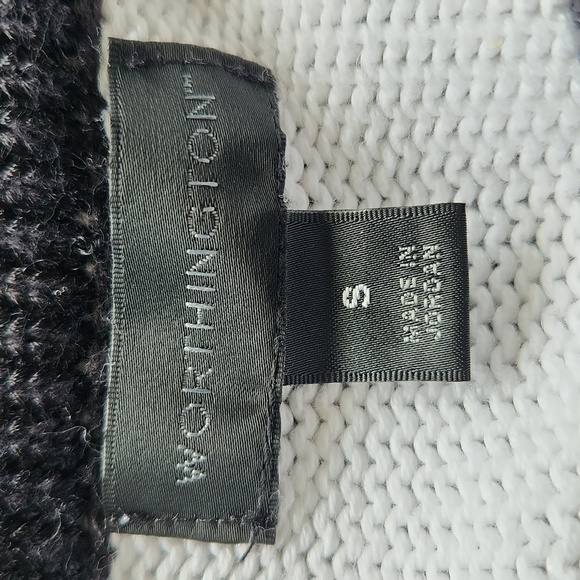 Worthington Short Sleeve Button Up Cardigan Sweater Size Small Black & White - Picture 5 of 6